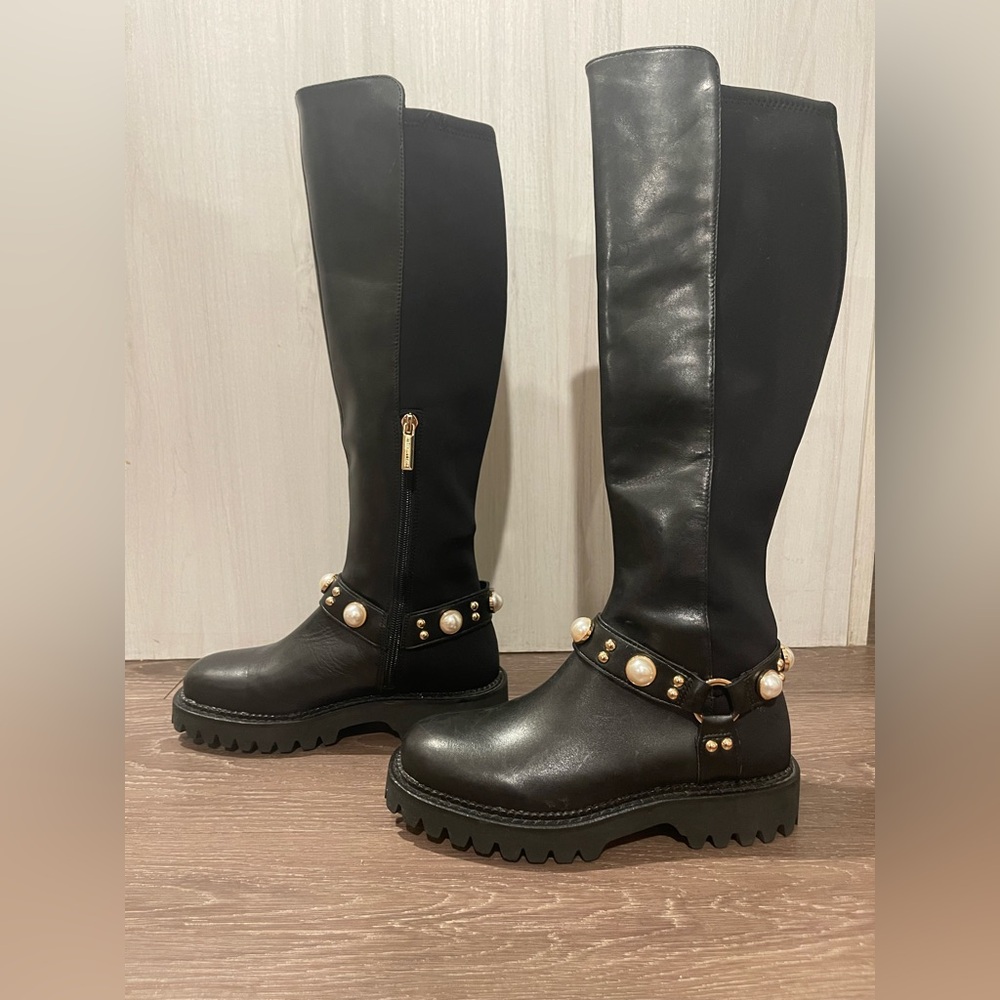 Karl Lagerfeld Paris Renley Riding Boots - Picture 11 of 14
